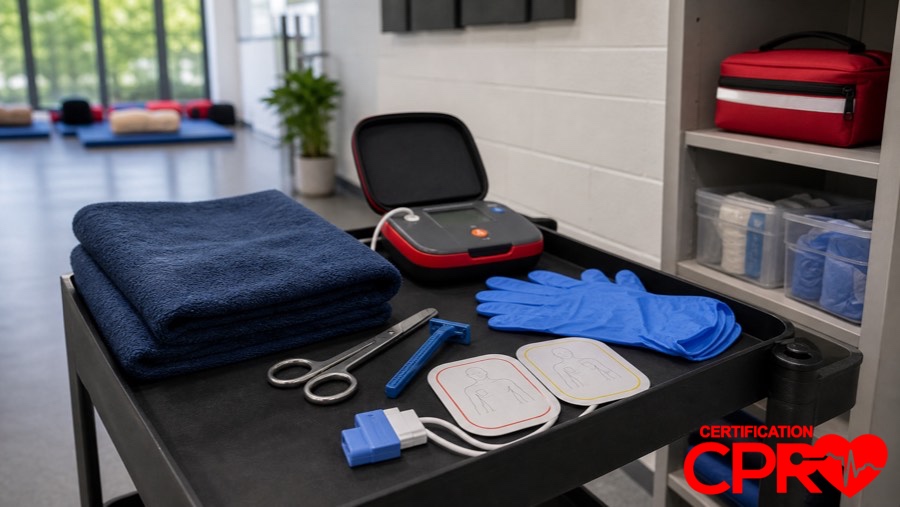 AED training supplies for special situations in CPR classes in Las Vegas.