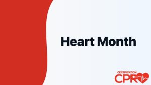 Heart Month graphic for CPR awareness and readiness in Las Vegas.